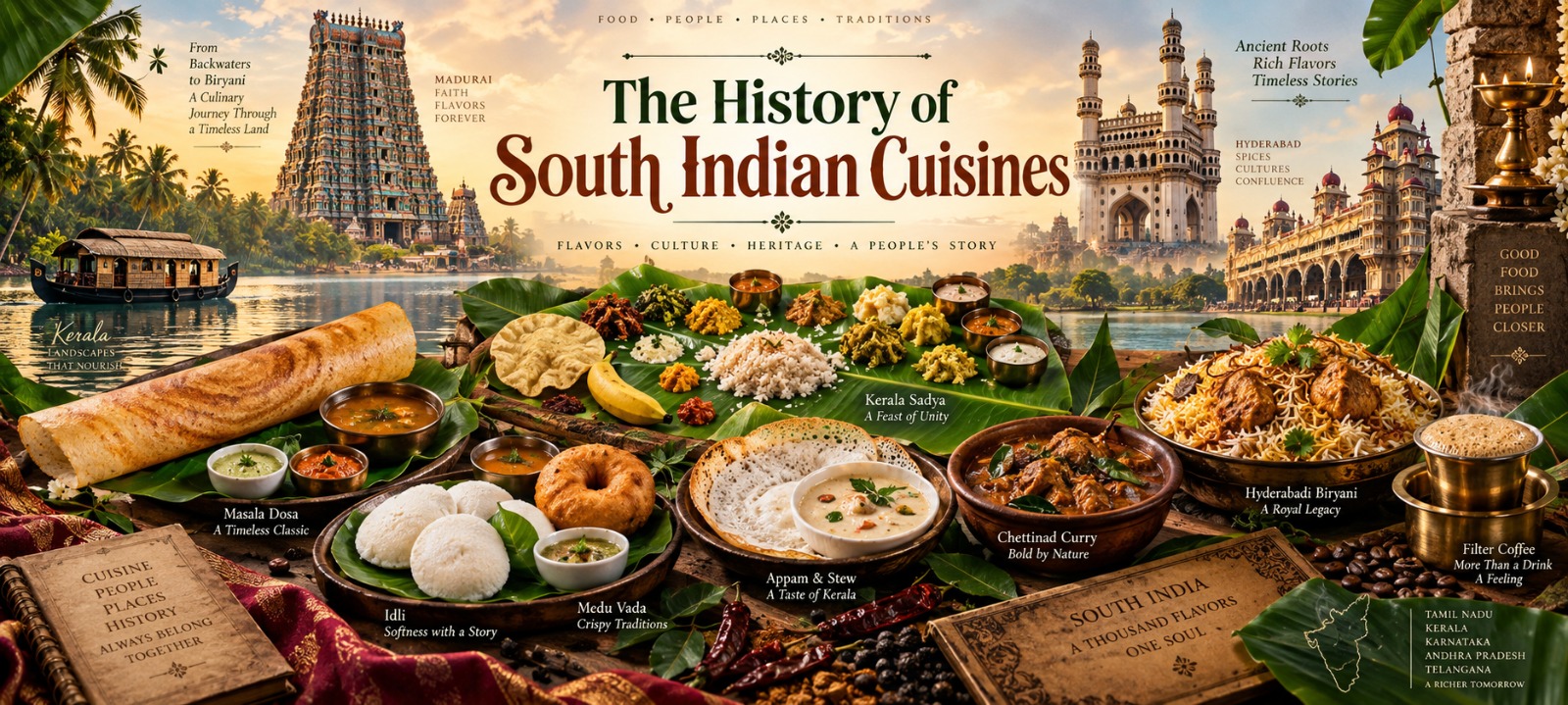 The History of South Indian Cuisine: How Chettinad, Kerala, and Andhra Grew Apart